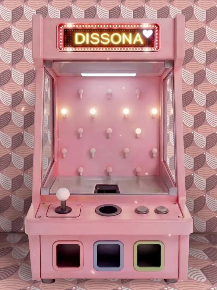 Pink DISSONA arcade scene
